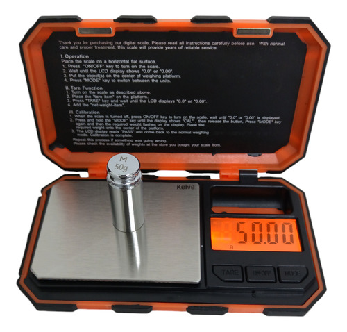 Balanza Portátil Uso Rudo 200g/0.01g Kuf200h