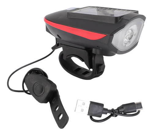 Faro Delantero Solar Para Bicicleta, 3 Modos, Resistente Al