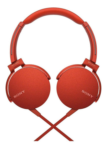 Auriculares Sony MDR-XB550AP rojo