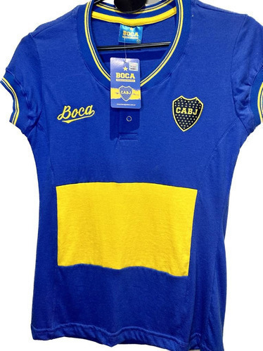 Remera Dama Retro Boca Juniors Producto Oficial