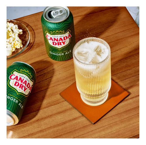 Refresco Canada Dry Ginger Ale 12 Pack Lata 355ml Sin Cafein