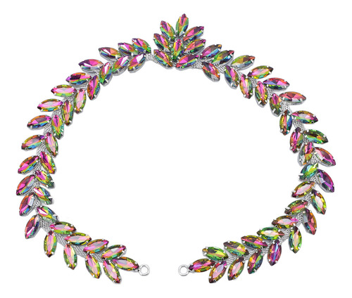 Adorno Decorativo De Costura En Cadena Con Diamantes De Imit