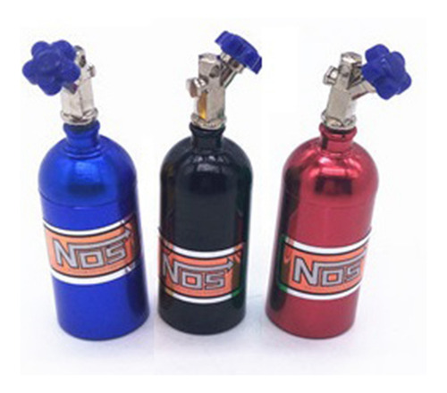 3 Botellas De Nitrógeno Nos Simuladas En Metal Para 1/10 Rc