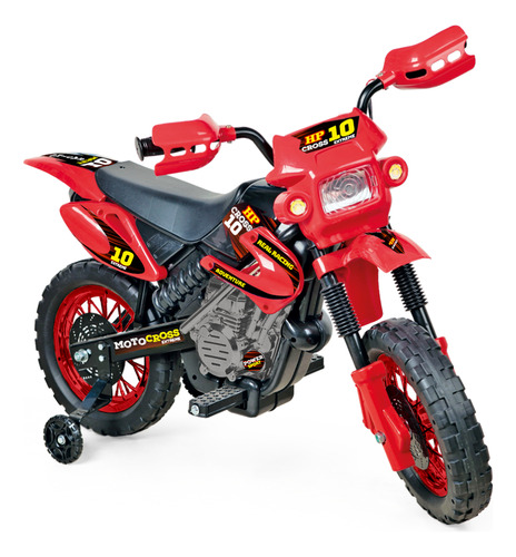 Mini Moto Cross Infantil Elétrica Vermelha 6v Motocross