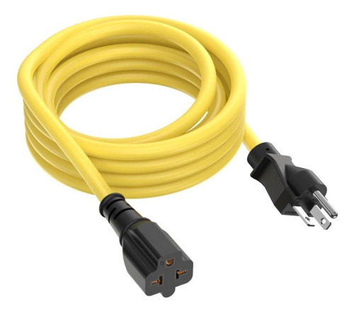 15-ft 12awg Nema 5-20p Cable De Extensión 20 Amp 125v 5-20