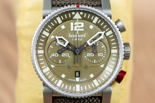 Relógio Hanhart Primus Survivor Pilot Automatic 740.290 Verde