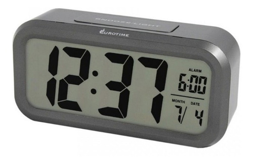 Reloj Despertador Eurotime Digital Luz Calendario 33/610.23