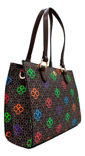 Satchel Color Chocolate Multi Jaime Ibiza Para Mujer Ji 2484