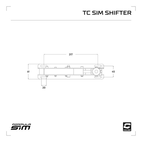 Imagen 5 de 6 de Palanca Simulador Tc Sim Shifter Con Controlador Usb A12