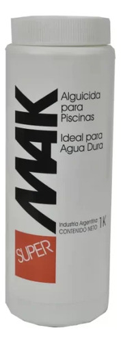 Mak Super Alguicida Pileta Aguas Duras Profesional