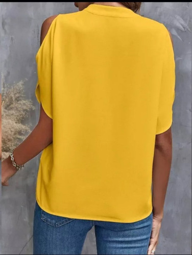 Blusas Para Mujer Elegante Moda Top Dama Casual Cuello V