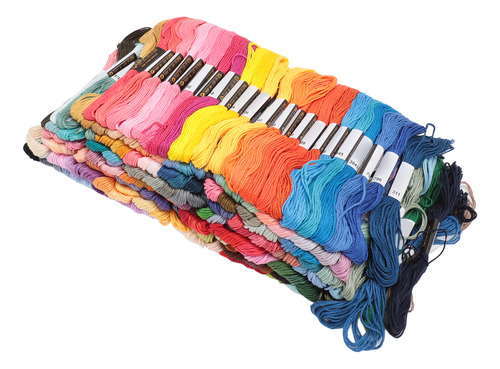 Hilos De Seda Para Bordar Multicolores, Punto De 200 Colores