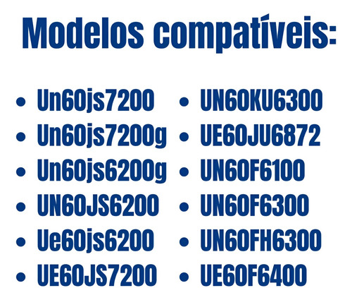 Kit Barras De Led Compativel Samsung Ue60f6400 Un60f6100