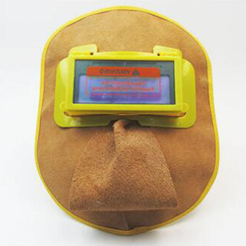 Máscara De Soldadura De Cuero Cómoda Para Soldador Gorra