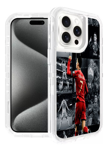 Funda Uso Rudo Tricapa Para Iphone (todos) Criistiano Cr 7 Criistiano Cr 7 Iphone 12 Pro Max