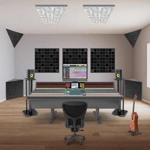 4pcs Eva Difusor Acústico 12 X12 X2 (total 24 X24 X2 ...