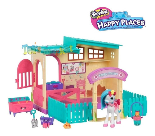 Imagen 3 de 6 de Shopkins Happy Places Establo C/ Pony Completo En Toysmarket