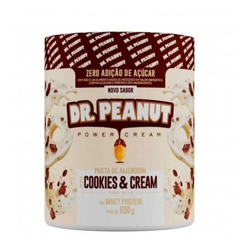 Pasta De Amendoim Cookies & Cream Dr Peanut 650g