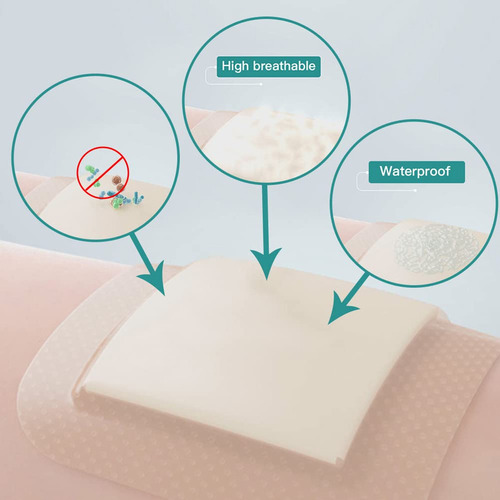 Dimora Apósito De Espuma De Silicona Con Adhesivo De Borde,