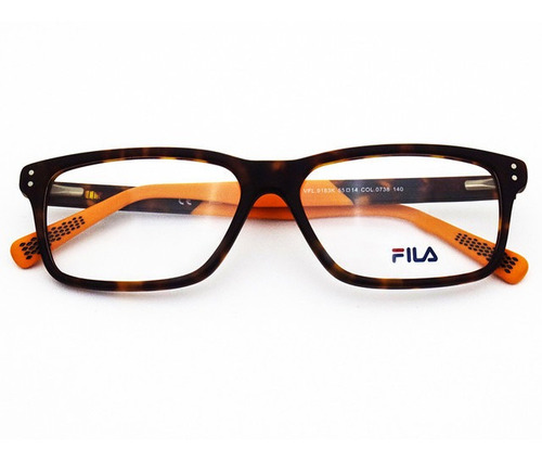 Imagen 4 de 6 de Lentes Oftálmicos Fila Hombre Armazón Acetato Havana Casual