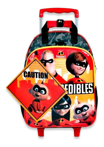 Mochila De Rodinhas Escolar Os Incríveis Team Incredibles