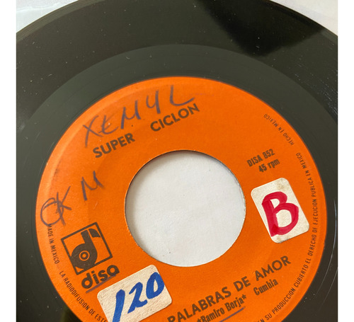 Super Ciclon - Palabras De Amor - Ep 45 Rpm 7 Vinyl