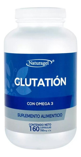 Glutatión Con Omega 3 Naturagel 700 Mg 160 Caps Sabor Sin Sabor