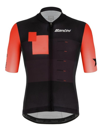 Imagen 1 de 7 de Remera Jersey Santini Black Star Ciclismo - Urquiza Bikes