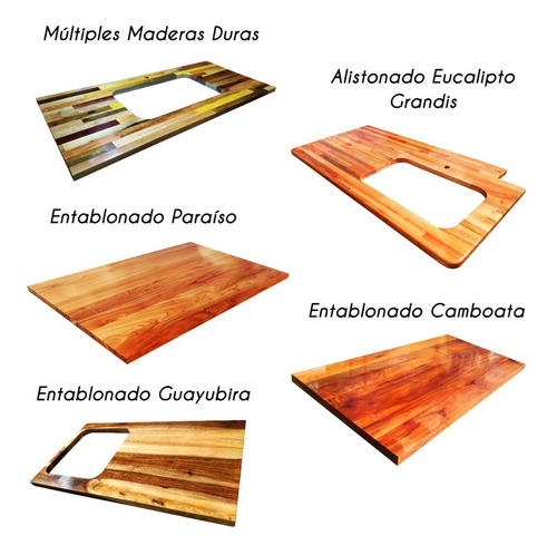 Mesada Mesa Barra Desayunador Madera Maciza Guayubira