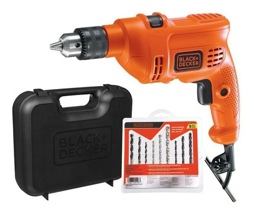 Furadeira De Impacto C/ Maleta E 9 Brocas-black+decker 110v