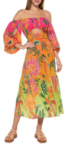Vestido Romance Midi Antix MercadoLivre