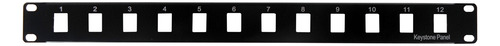 Linkmade Metal 12-keystone Sin-soporte Patchpanel 1u Vacio U