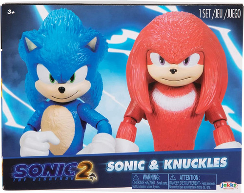 Pack De Figuras Sonic Y Knuckles Articuladas Originales