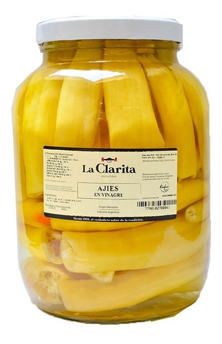 Ajies En Vinagre X900g La Clarita (kosher)