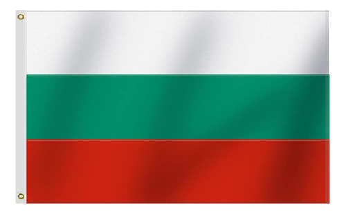 Bandera De Bulgaria Resistente De 3 X 5 Pies, Nailon Oxford 