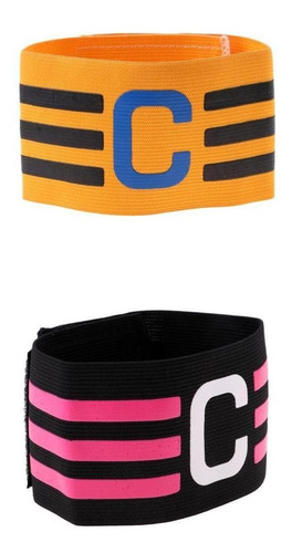 2 Pcs Brazalete Ajustable De Brazo De Jugador De Fútbol