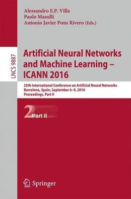 Libro Artificial Neural Networks And Machine Learning - I...