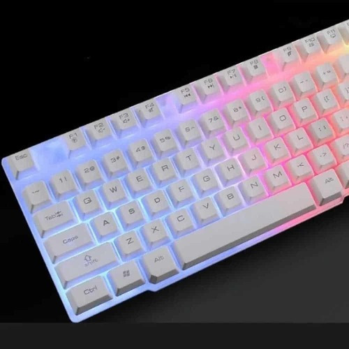 Imagen 2 de 3 de Mouse Y Teclado Gamer Rgb Aoas M-400 Blanco
