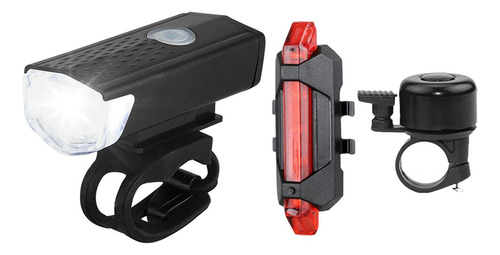 Juego De Lámparas De Bicicleta Recargables Por Usb, Luces