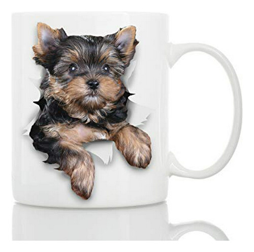 Linda Taza De Perro Yorkshire Terrier - Taza De Cerámica Div