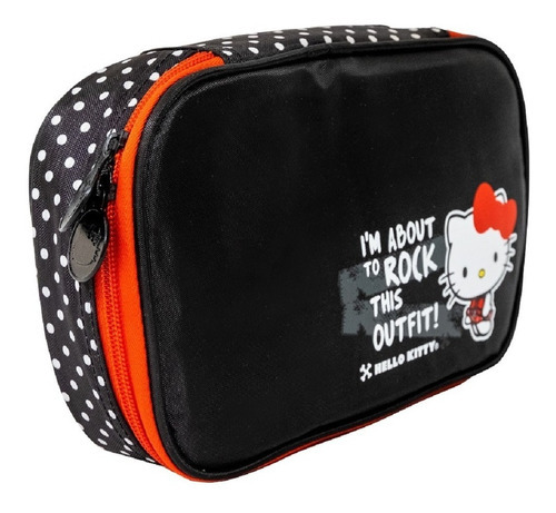 Estojo Box Hello Kitty T02 - 11337 - Artigo Escolar Cor Preto