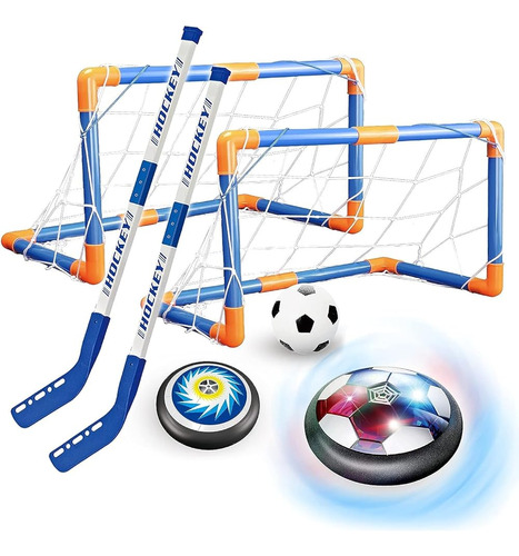 Molyice 3-en-1 Hover Hockey Soccer Ball Kids Toys Set, Balón