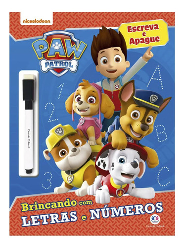 Livro De Atividades Escreva E Apague Patrulha Canina Magic