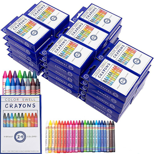 Paquetes A Granel De Crayones De Color Swell - 36 Cajas De 2