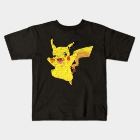 Remera Dragonfly Negra Y Blanca Pikachu Pokemon Col. C 27