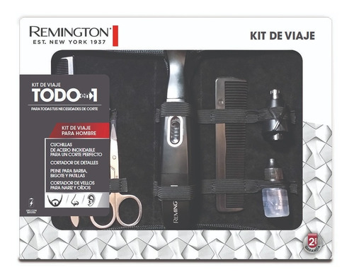 Kit De Corte Remington Tlg100 12 Piezas Kit De Viaje Preciso