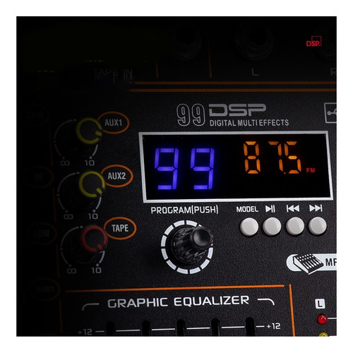 Mezclador Digital De 8 Canales, Consola Mezcladora, , Usb,