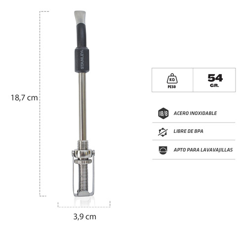 Imagen 2 de 6 de Bombilla Para Mate Stanley Original Spring