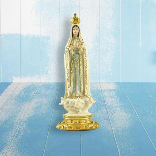 Estatua De 20 Cm Pintada A Mano De María Santísima Adoración