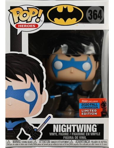 Funko Pop Heroes 364 Nightwing Batman Nycc 2020 Exclusive (Usado)